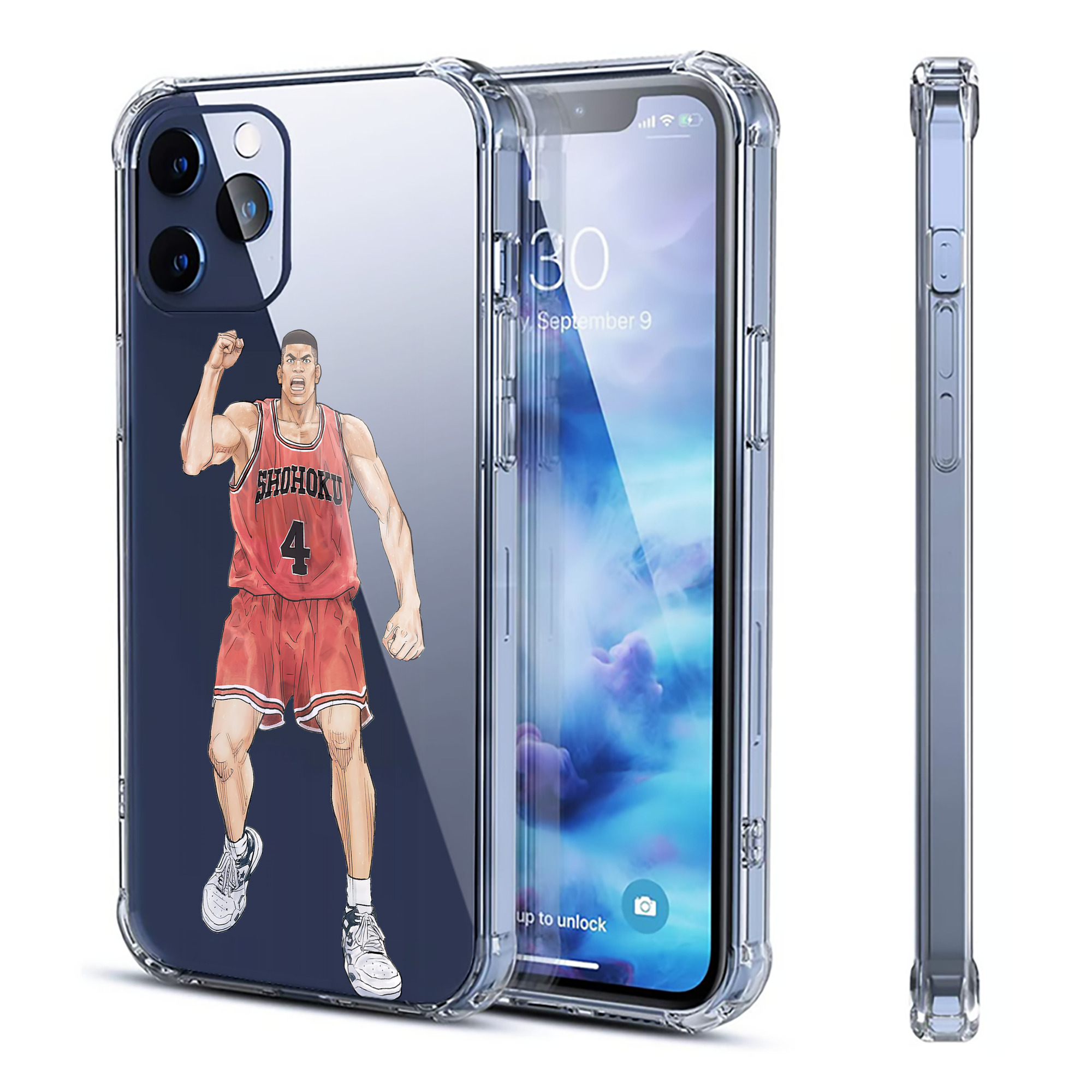 （画像用） SLAM DUNK／スラムダンク 【iPhone 12シリーズ対応】透明スマホケース（クリアソフトケース）